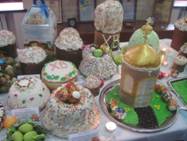 Пасхальная выставка в одесском Музее хлеба: куличи в виде соборов и писанки на страусиных яйцах 