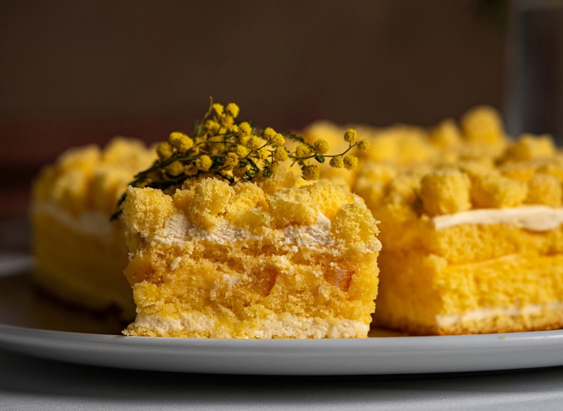 лимонный торт Мимоза