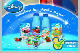 «Юнимилк» продемонстрировал рекламу молочных продуктов с персонажами мультфильмов от Disney