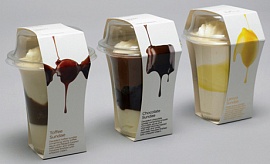 " Вкусная" упаковка мороженого Waitrose 