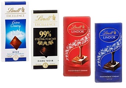 Шоколад Lindt. Состав и калорийность