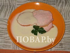 Белый соус с яйцом