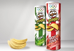 Олимпийский дизайн чипсов Pringles  