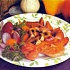 Курица в кляре с грибами и картофелем