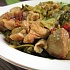 Тушеная свинина с капустой и горошком