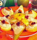 Десерт из яблок и груш