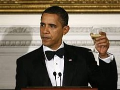 Франция возмущена  шампанским на инаугурации Обамы