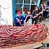 В Казахстане сделали двухсотметровую колбасу