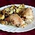 Курица запеченная в духовке с брюссельской капустой