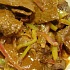 Печень, тушенная с яблоками и изюмом