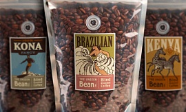 Удивительное кофейное зерно" в упаковке от дизайнеров