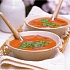 Суп из помидоров черри с песто из рукколы