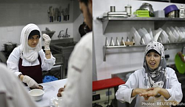 Палестинский ресторан с глухонемым персоналом