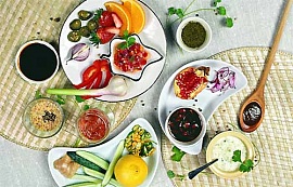 Набор витаминов в национальной казахской кухне