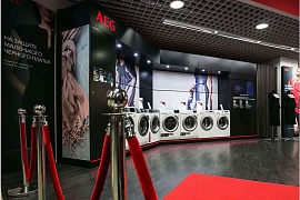 В «М.Видео», ТРЦ Мега Белая Дача, открылся первый в России бренд-бутик AEG