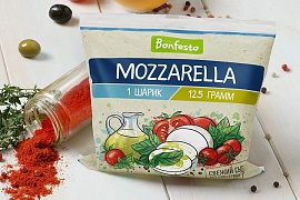 Туровский молочный комбинат провел редизайн упаковки мягкого сыра моцарелла Bonfesto