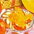 Десерт из тыквы, персиков и яблок