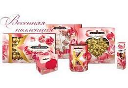 Тюльпаны распустились на весенних коробках конфет «А.Коркунов»