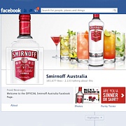 Австралия: закрыта Facebook-страница «Smirnoff»