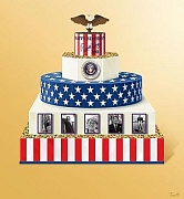 В США к столетию Рональда Рейгана испекли "президентский торт"