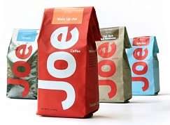   Дизайн упаковки Joe Coffee от студии Square One Design 