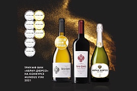 Триумф вин «Абрау-Дюрсо» на Международном конкурсе  Mundus Vini 2021