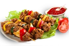 Шашлык из курицы в ореховом маринаде