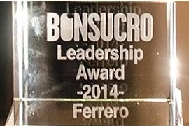 Ferrero получила награду Bonsucro Leadership Award 2014 