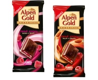 Alpen Gold выпускает темный шоколад с двухслойной начинкой