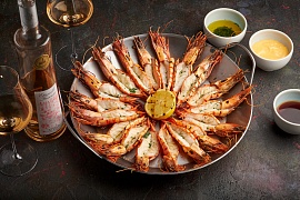 Wine & Crab: Весь октябрь едим креветок и пьем розовый прованс