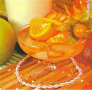 Десерт из апельсинов и яблок
