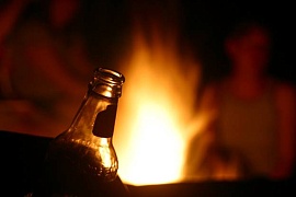 Геройское спасение пива из огня