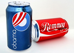 Выбирать между напитками «Ромни» и «Обама» предлагает американский дизайнер