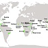 Карта стран-производителей кофе